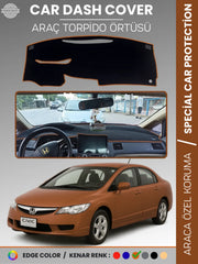 HONDA CIVIC FD6 (2005-2011) Uyumlu Torpido Örtüsü Araca Özel Ön Göğüs Koruma