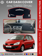 RENAULT SCENIC 2 (2003-2009) Uyumlu Torpido Örtüsü Araca Özel Ön Göğüs Koruma