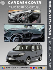 FIAT DOBLO (2015-2020) Uyumlu Torpido Örtüsü Araca Özel Ön Göğüs Koruma