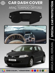 RENAULT MEGANE 2 NAVİGASYONSUZ (2003-2009) Uyumlu Torpido Örtüsü Araca Özel Ön Göğüs Koruma