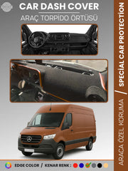 MERCEDES SPRINTER VS30 (2018-2024) Uyumlu Torpido Örtüsü Araca Özel Ön Göğüs Koruma