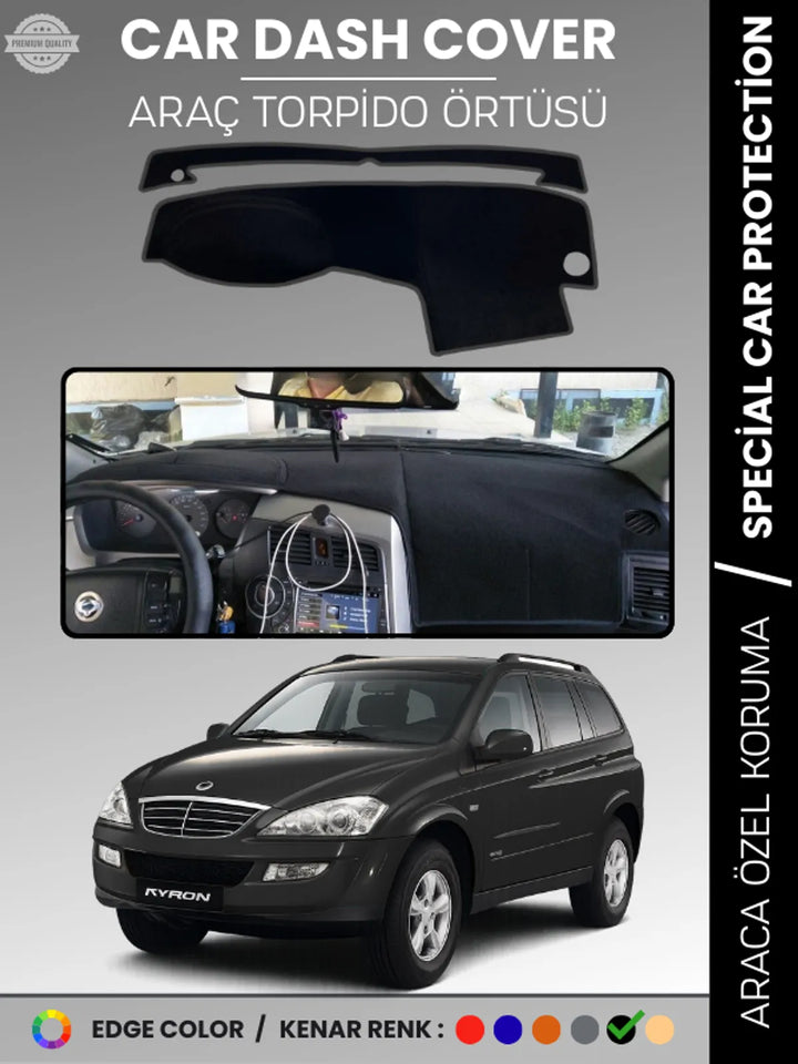 SSANGYONG KYRON (2005-2015) Uyumlu Torpido Örtüsü Araca Özel Ön Göğüs Koruma