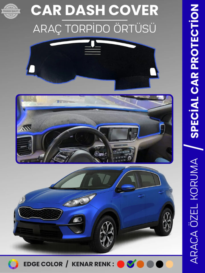 KİA SPORTAGE (2017-2020) Uyumlu Torpido Örtüsü Araca Özel Ön Göğüs Koruma