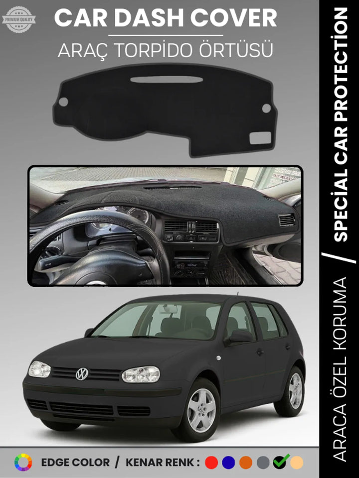 VOLKSWAGEN GOLF 4 (1997-2003) Uyumlu Torpido Örtüsü Araca Özel Ön Göğüs Koruma