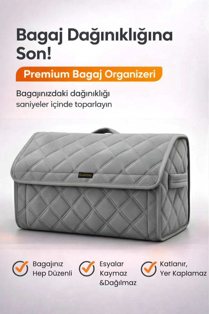 Oto Bagaj Çantası Lüks Tay Tüyü Su Geçirmez Kaymaz Katlanır Düzenleyici