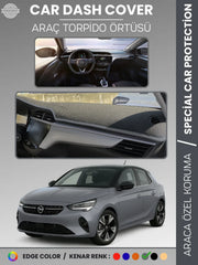 OPEL CORSA F (2019+) Uyumlu Torpido Örtüsü Araca Özel Ön Göğüs Koruma