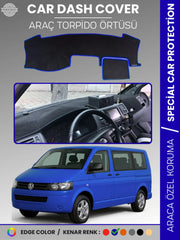 VOLKSWAGEN TRANSPORTER T5 (2003-2016) Uyumlu Torpido Örtüsü Araca Özel Ön Göğüs Koruma