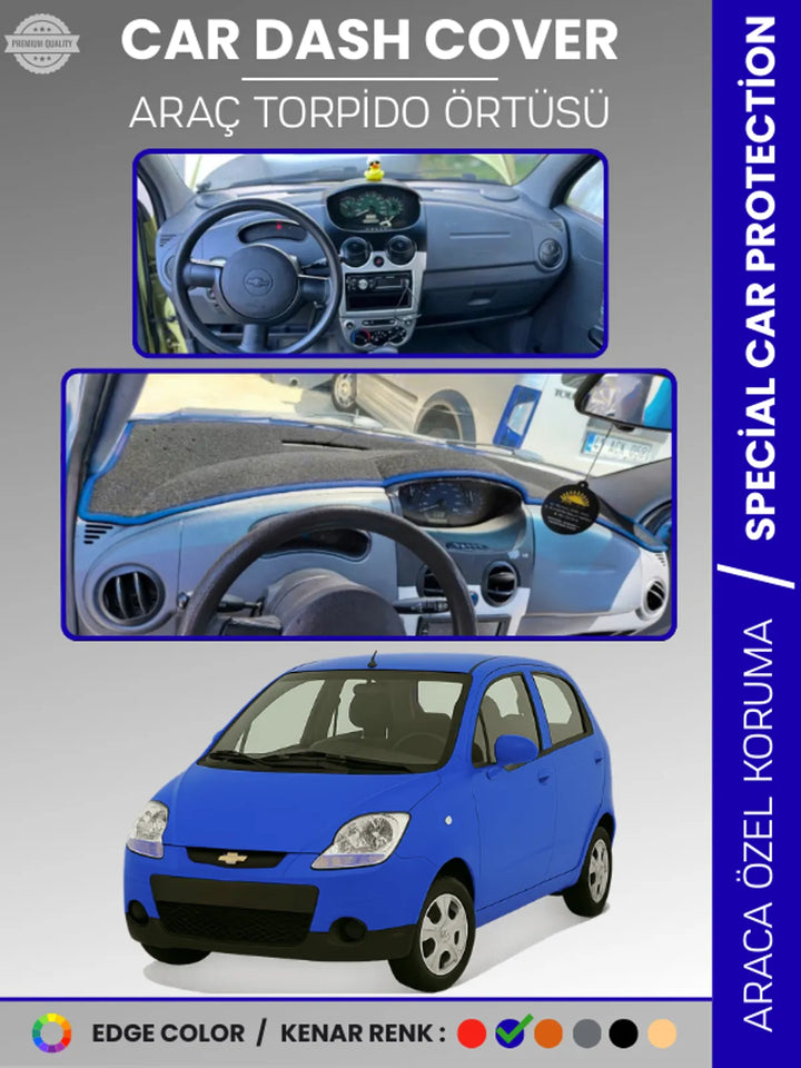 CHEVROLET SPARK (2009-2015) Uyumlu Torpido Örtüsü Araca Özel Ön Göğüs Koruma