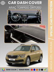 SKODA KAMIQ (2019-2024) Uyumlu Torpido Örtüsü Araca Özel Ön Göğüs Koruma