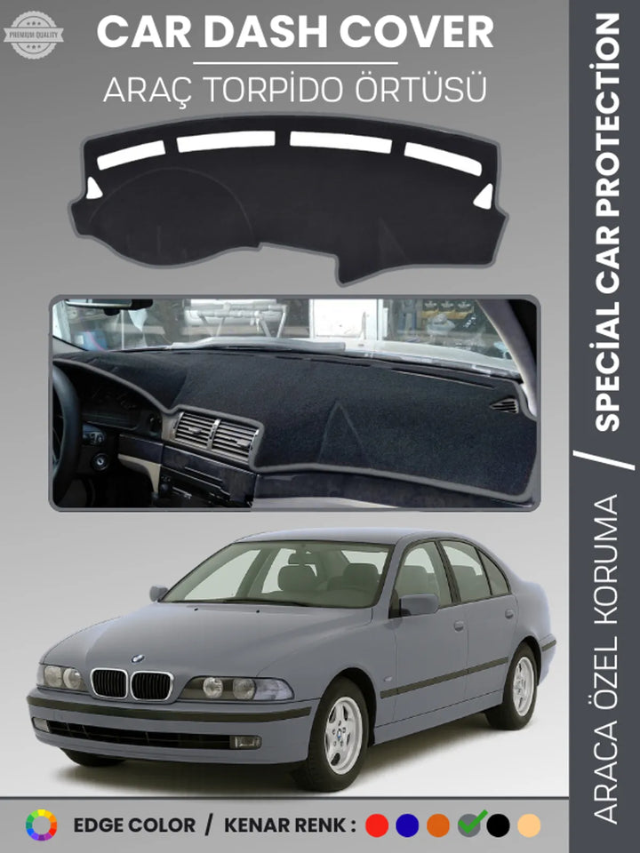 Bmw E39 (2006-2010) Uyumlu Torpido Örtüsü Araca Özel Ön Göğüs Koruma