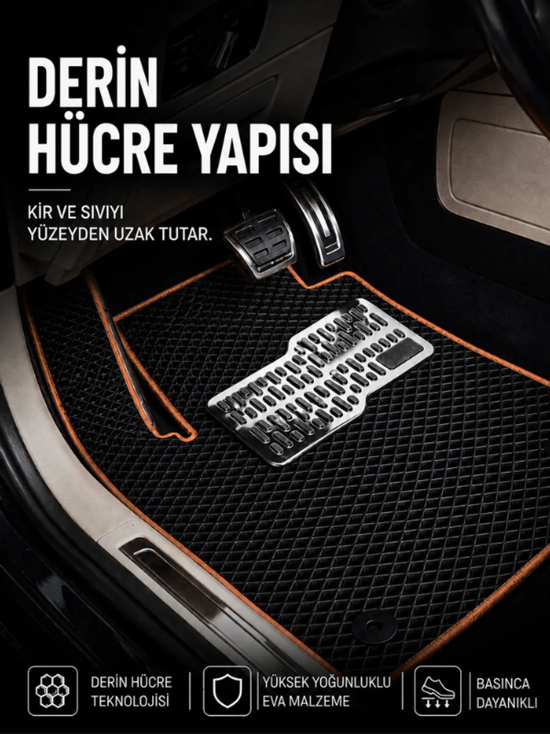 Fiat Punto Evo (2009-2012) Araca Özel EVA Oto Paspas Seti Topukluk Dahil Tam Set