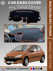 PEUGEOT 206 MAKYAJLI KASA (2003-2009) Uyumlu Torpido Örtüsü Araca Özel Ön Göğüs Koruma