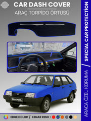 LADA SAMARA KARBİRATÖRLÜ (1990-2004) Uyumlu Torpido Örtüsü Araca Özel Ön Göğüs Koruma