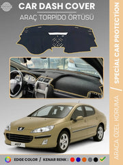 PEUGEOT 407 (2004-2010) Uyumlu Torpido Örtüsü Araca Özel Ön Göğüs Koruma