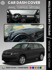 SKODA KODIAQ (2017-2022) Uyumlu Torpido Örtüsü Araca Özel Ön Göğüs Koruma