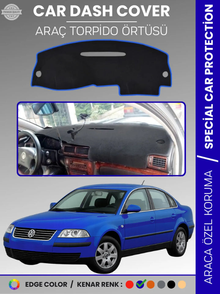 VOLKSWAGEN PASSAT B5 (1996-2005) Uyumlu Torpido Örtüsü Araca Özel Ön Göğüs Koruma