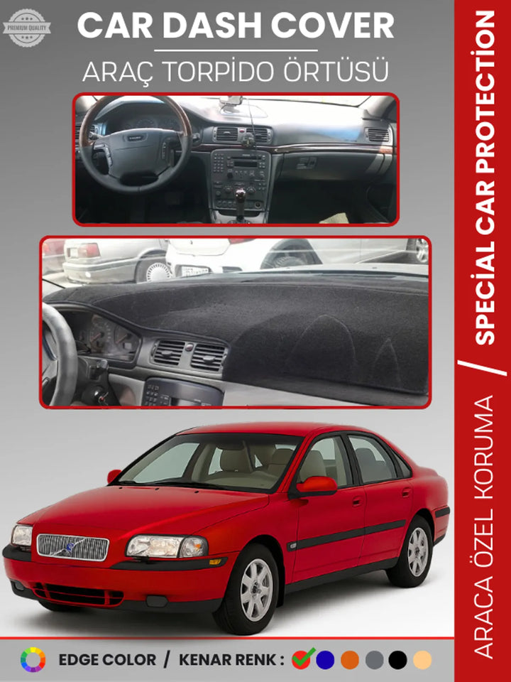 VOLVO S80 (1998-2006) Uyumlu Torpido Örtüsü Araca Özel Ön Göğüs Koruma