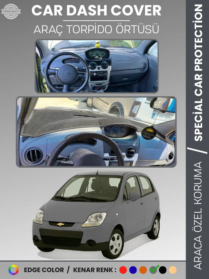 CHEVROLET SPARK (2009-2015) Uyumlu Torpido Örtüsü Araca Özel Ön Göğüs Koruma