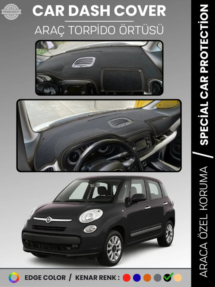 FIAT 500L (2013-2017) Uyumlu Torpido Örtüsü Araca Özel Ön Göğüs Koruma