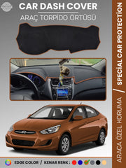 HYUNDAİ ACCENT BLUE (2011-2017) Uyumlu Torpido Örtüsü Araca Özel Ön Göğüs Koruma