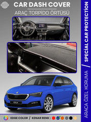 SKODA SCALA (2019-2024) Uyumlu Torpido Örtüsü Araca Özel Ön Göğüs Koruma