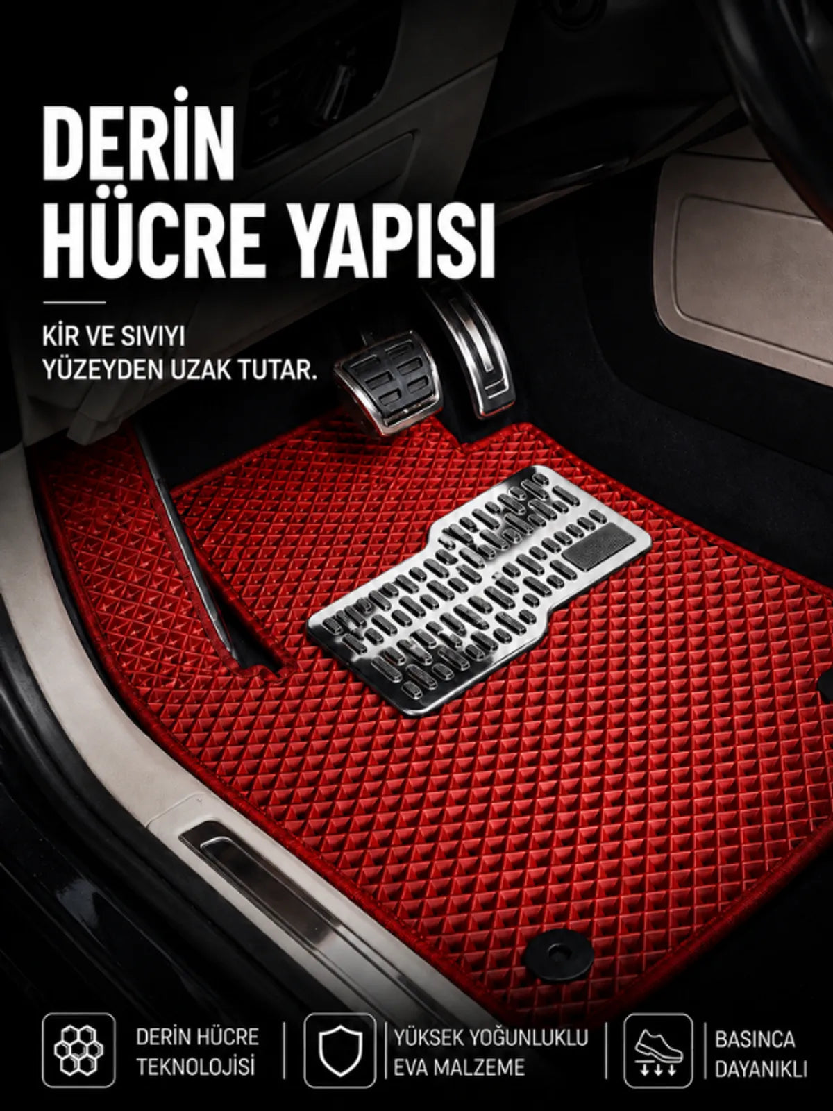 Peugeot Partner (1996-2008) Araca Özel EVA Oto Paspas Seti Topukluk Dahil Tam Set