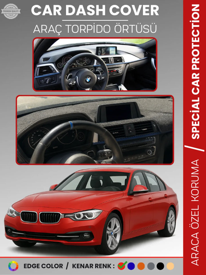 Bmw E39 (2006-2010) Uyumlu Torpido Örtüsü Araca Özel Ön Göğüs Koruma
