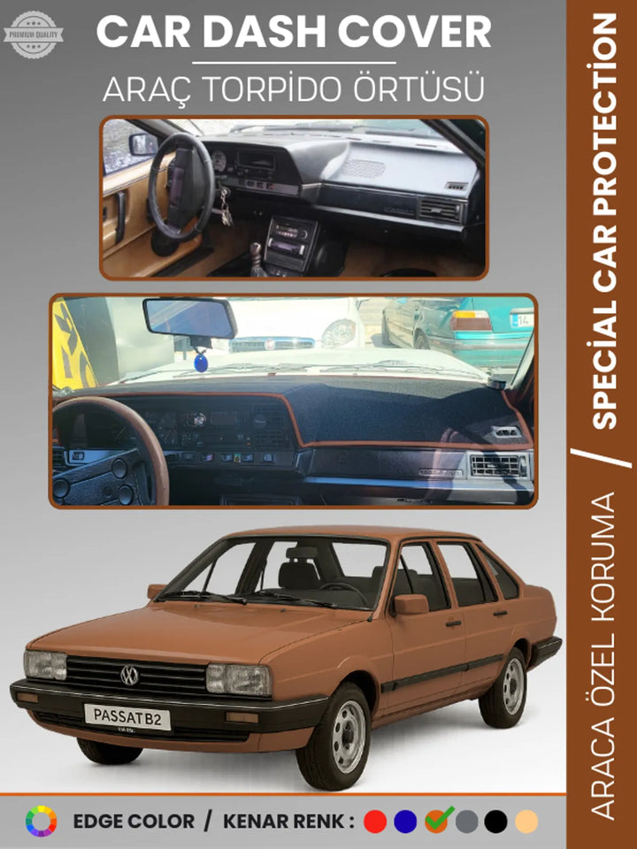 VOLKSWAGEN PASSAT B2 (1981-1988) Uyumlu Torpido Örtüsü Araca Özel Ön Göğüs Koruma