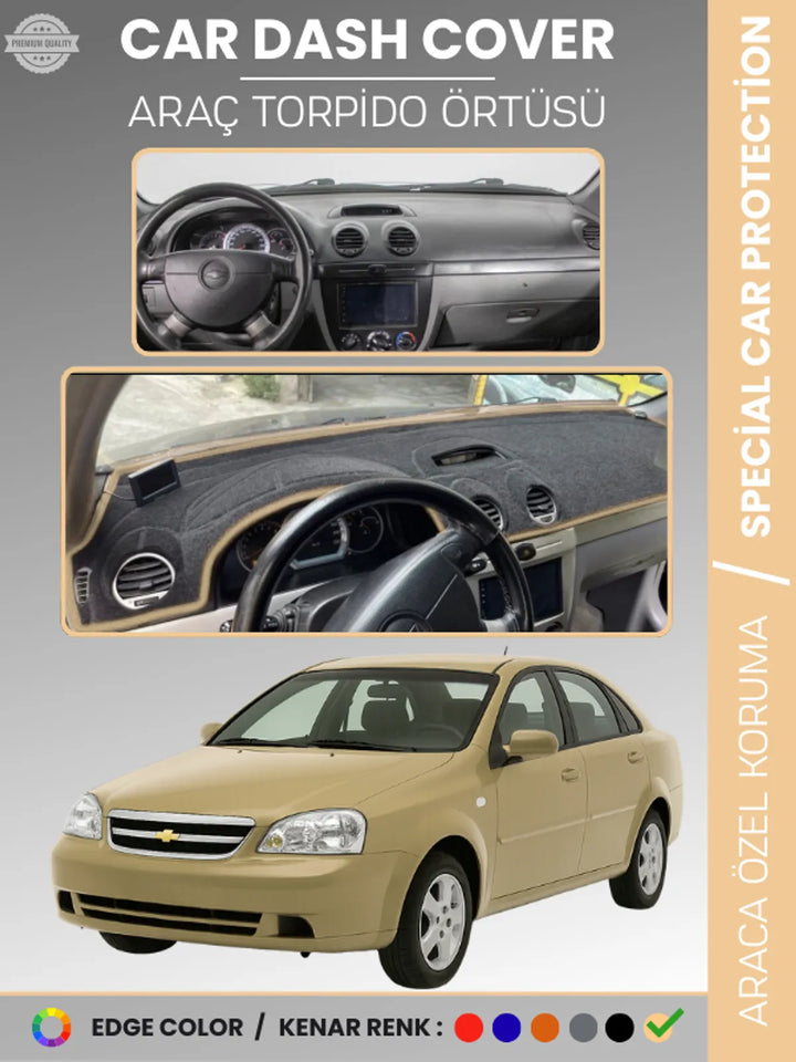CHEVROLET LACETTİ (2002-2009) Uyumlu Torpido Örtüsü Araca Özel Ön Göğüs Koruma