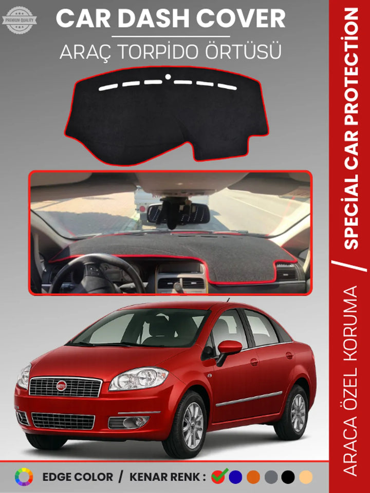 FIAT Linea (2007-2015) Uyumlu Torpido Örtüsü Araca Özel Ön Göğüs Koruma