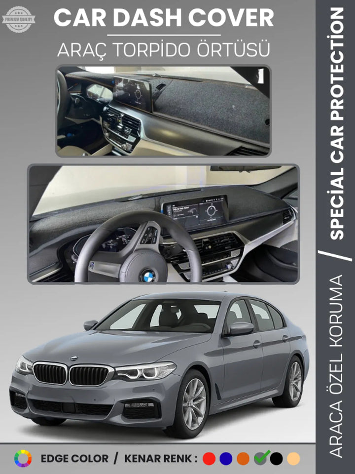 BMW G30 G31 G38 (2017+) Uyumlu Torpido Örtüsü Araca Özel Ön Göğüs Koruma