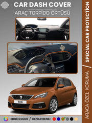 PEUGEOT 308 (2020+) Uyumlu Torpido Örtüsü Araca Özel Ön Göğüs Koruma