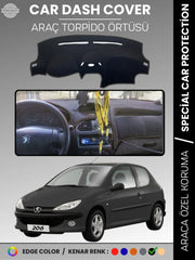 PEUGEOT 206 BÜYÜK EKRAN (1998-2003) Uyumlu Torpido Örtüsü Araca Özel Ön Göğüs Koruma