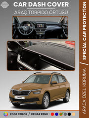 SKODA KAMIQ (2019-2024) Uyumlu Torpido Örtüsü Araca Özel Ön Göğüs Koruma