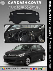 CITROEN C4 (2005-2020) Uyumlu Torpido Örtüsü Araca Özel Ön Göğüs Koruma