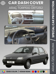 RENAULT CLIO 1 (1994-1998) Uyumlu Torpido Örtüsü Araca Özel Ön Göğüs Koruma