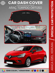 RENAULT CLİO 4 (2012-2020) Uyumlu Torpido Örtüsü Araca Özel Ön Göğüs Koruma