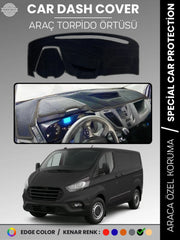 FORD TRANSİT CUSTOM (2012-2020) Uyumlu Torpido Örtüsü Araca Özel Ön Göğüs Koruma