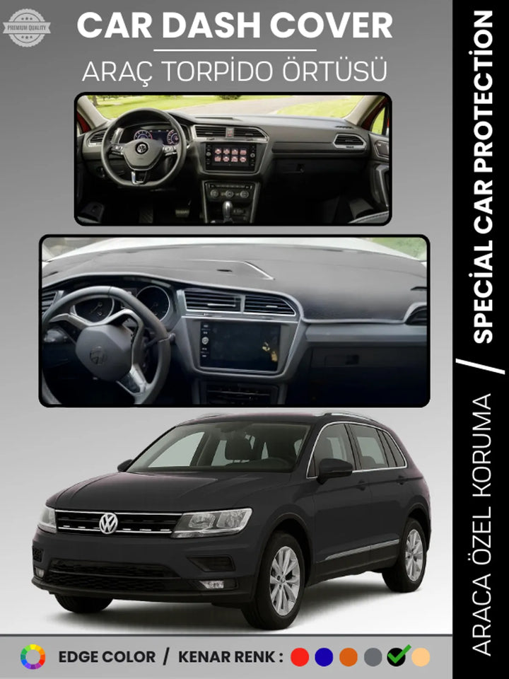 VOLKSWAGEN TIGUAN (2016-2023) Uyumlu Torpido Örtüsü Araca Özel Ön Göğüs Koruma