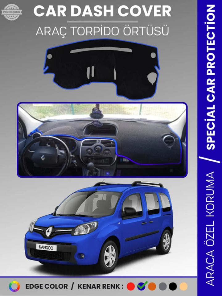 RENAULT KANGOO (2009-2019) Uyumlu Torpido Örtüsü Araca Özel Ön Göğüs Koruma