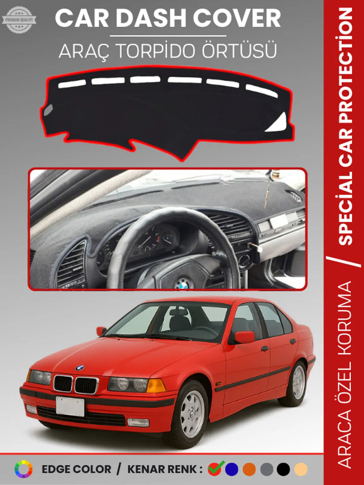 BMW E36 (1990-2000) Uyumlu Torpido Örtüsü Araca Özel Ön Göğüs Koruma