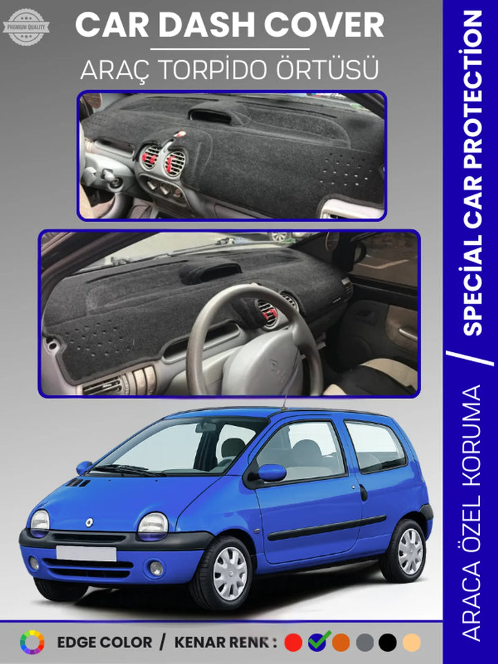 RENAULT TWINGO 1 (1998-2007) Uyumlu Torpido Örtüsü Araca Özel Ön Göğüs Koruma