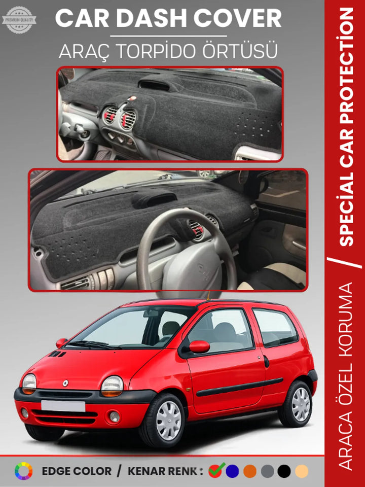 RENAULT TWINGO 1 (1998-2007) Uyumlu Torpido Örtüsü Araca Özel Ön Göğüs Koruma