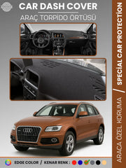 AUDİ Q5 (2008-2017) Uyumlu Torpido Örtüsü Araca Özel Ön Göğüs Koruma
