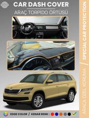SKODA KODIAQ (2017-2022) Uyumlu Torpido Örtüsü Araca Özel Ön Göğüs Koruma