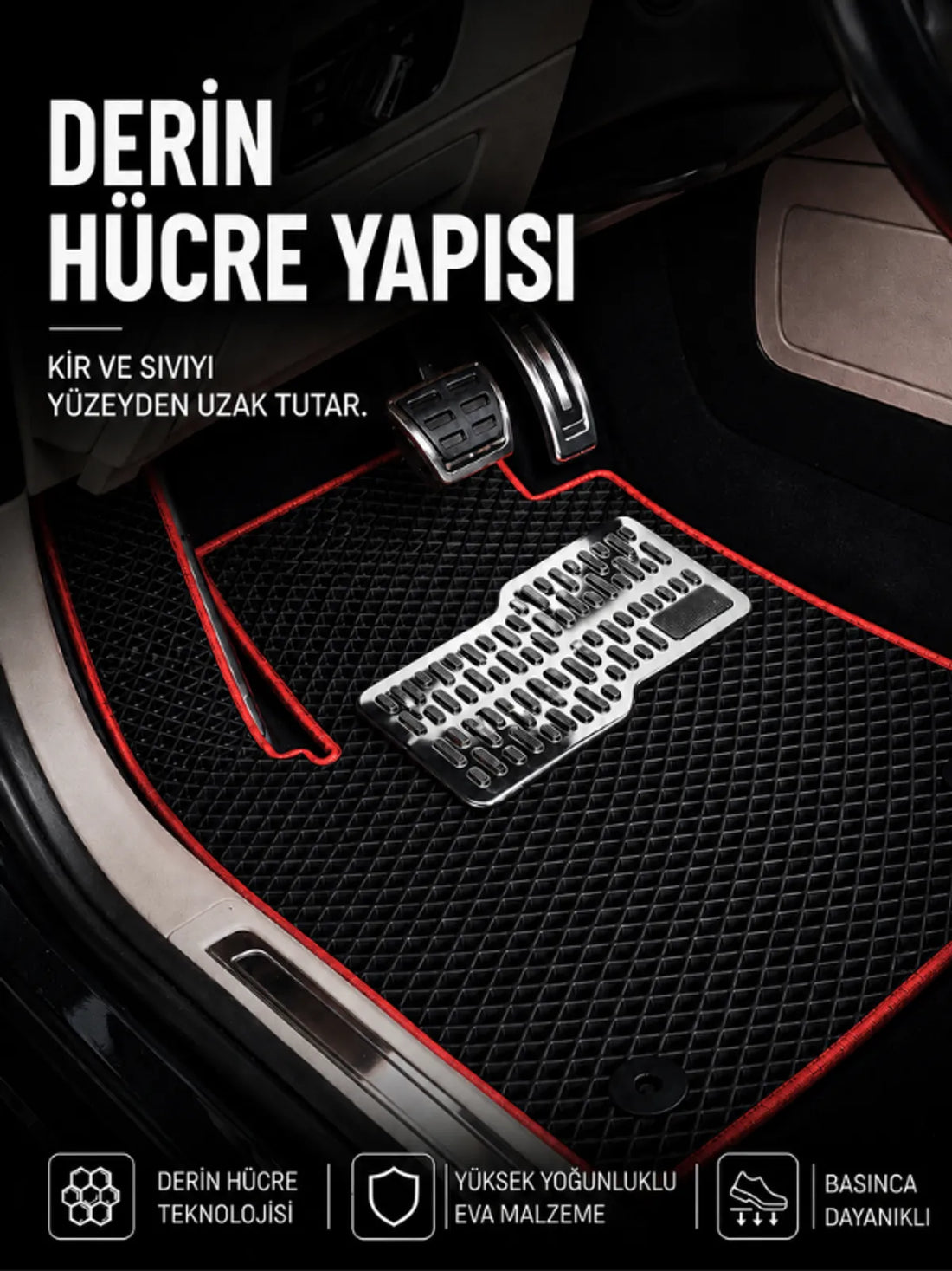 BMW 3 Serisi-E93-Cabrio (2005-2013) Araca Özel EVA Oto Paspas Seti Topukluk Dahil Tam Set