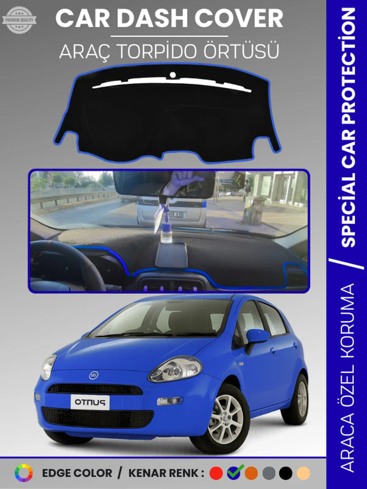 FIAT PUNTO GRANDE (2005-2018) Uyumlu Torpido Örtüsü Araca Özel Ön Göğüs Koruma