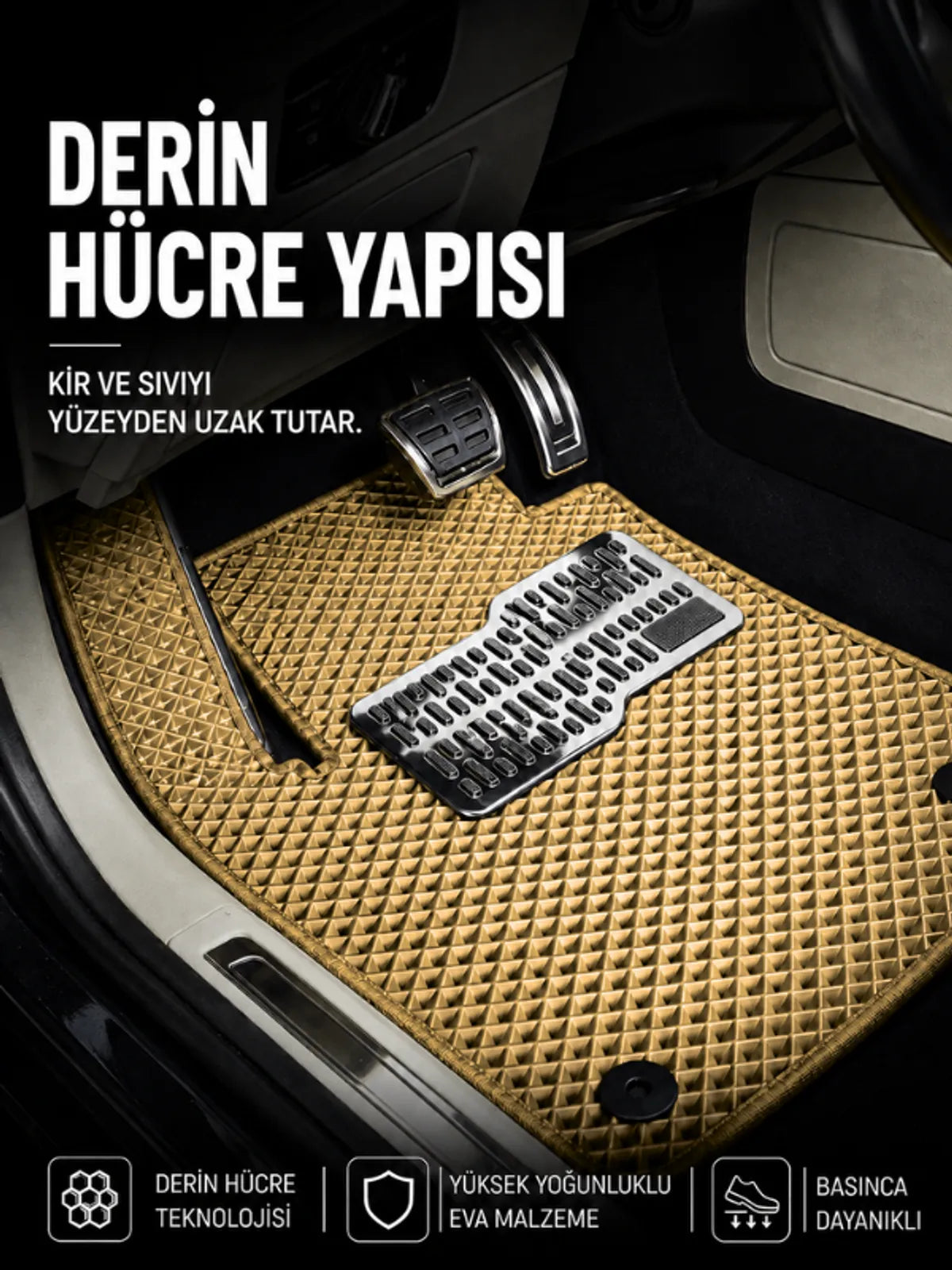 Renault Captur 3 (2024-2025) Araca Özel EVA Oto Paspas Seti Topukluk Dahil Tam Set