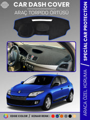 RENAULT MEGANE 3 NAVİGASYONSUZ (2009-2016) Uyumlu Torpido Örtüsü Araca Özel Ön Göğüs Koruma