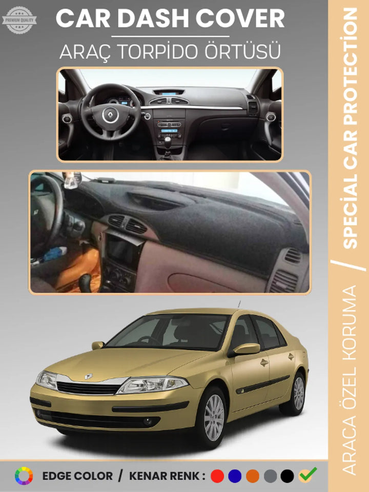 RENAULT LAGUNA 2 (2002-2007) Uyumlu Torpido Örtüsü Araca Özel Ön Göğüs Koruma